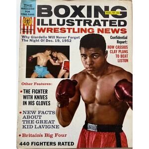 RARE 1964 Boxing Illustrated Cassius Clay Magazine Greatest Muhammad Ali Fighter